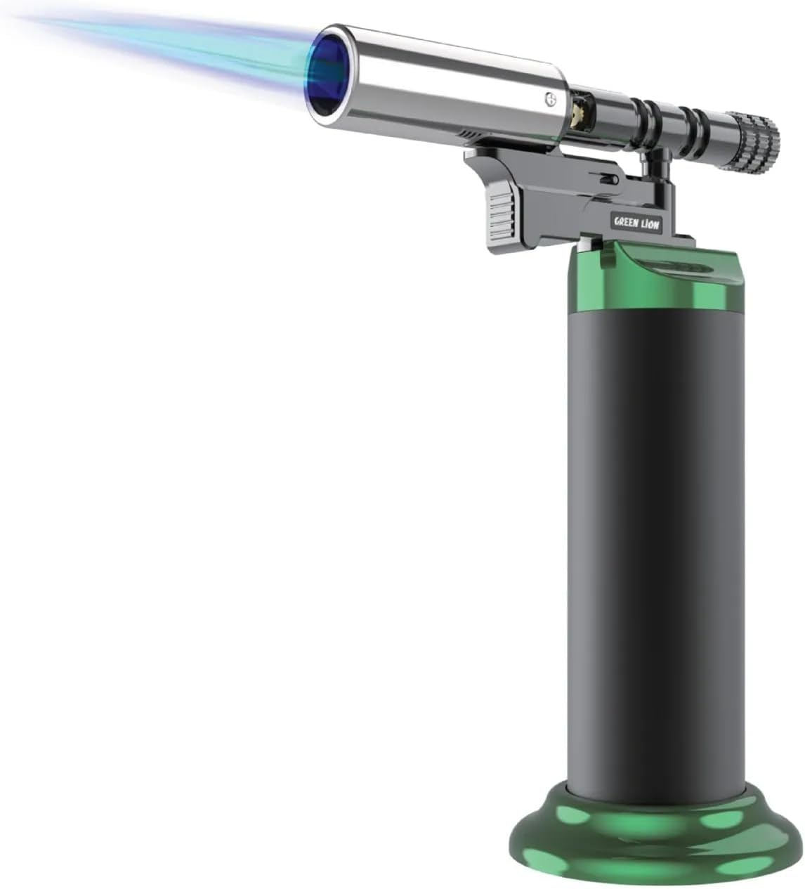 Green Lion Jet Flame Pro Windproof Lighter - Black